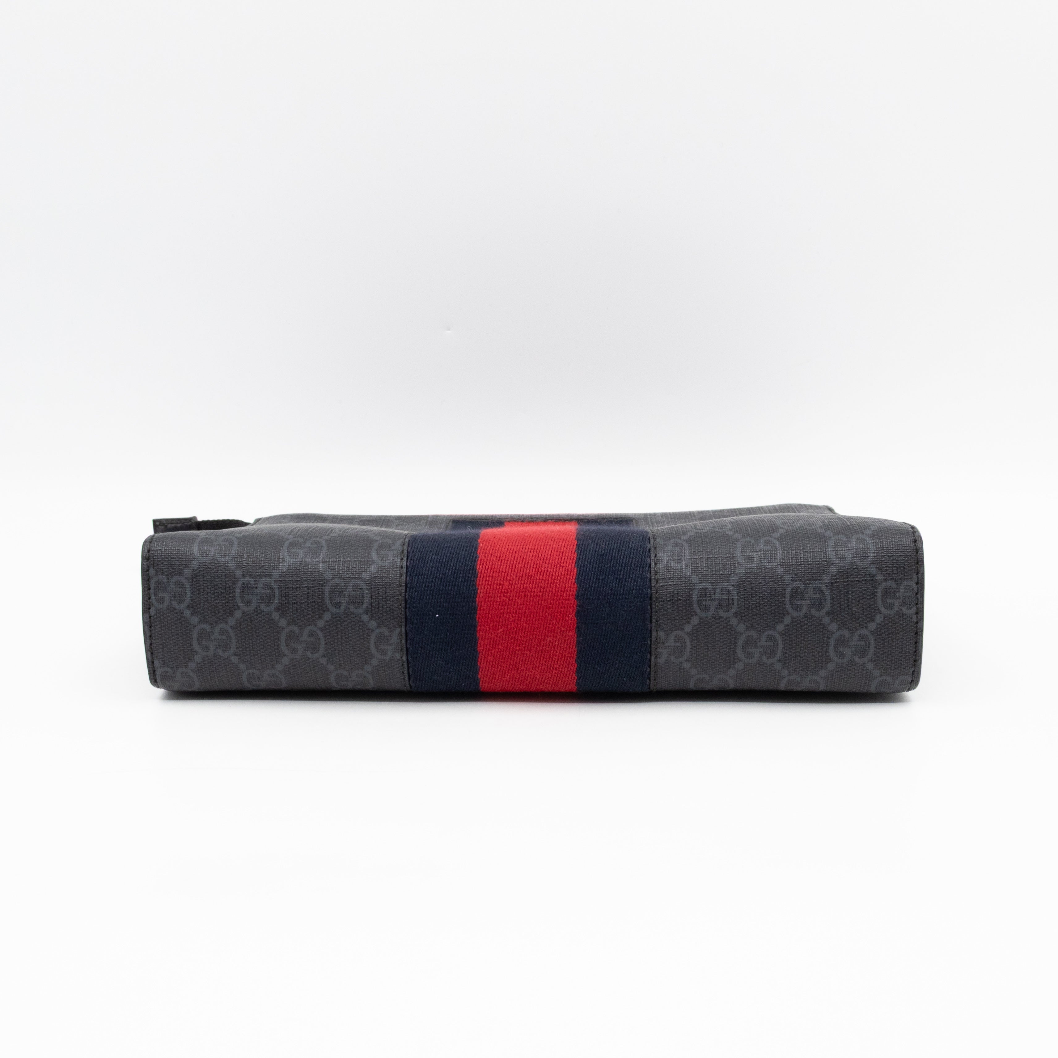 Zip Pouch Toiletry Case Black GG Supreme