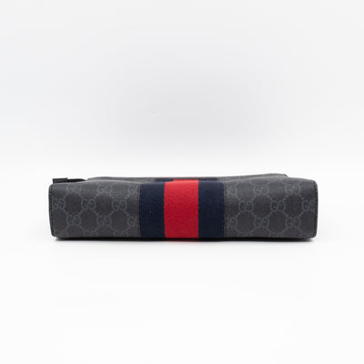 Zip Pouch Toiletry Case Black GG Supreme