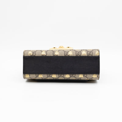 Padlock Flap Bag Small GG Supreme Bees