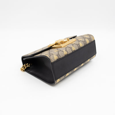 Padlock Flap Bag Small GG Supreme Bees