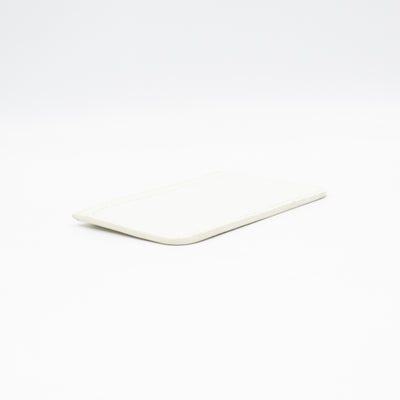 Zipped Card Holder White Leather