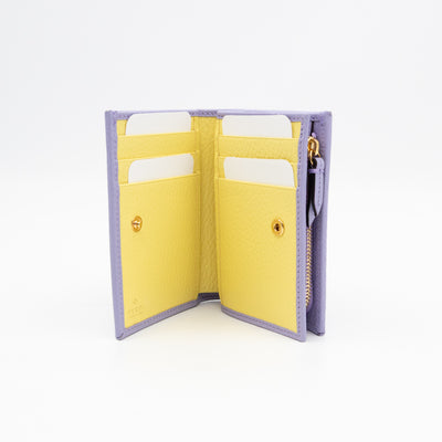 GG Marmont Card Case Wallet Lilac Leather