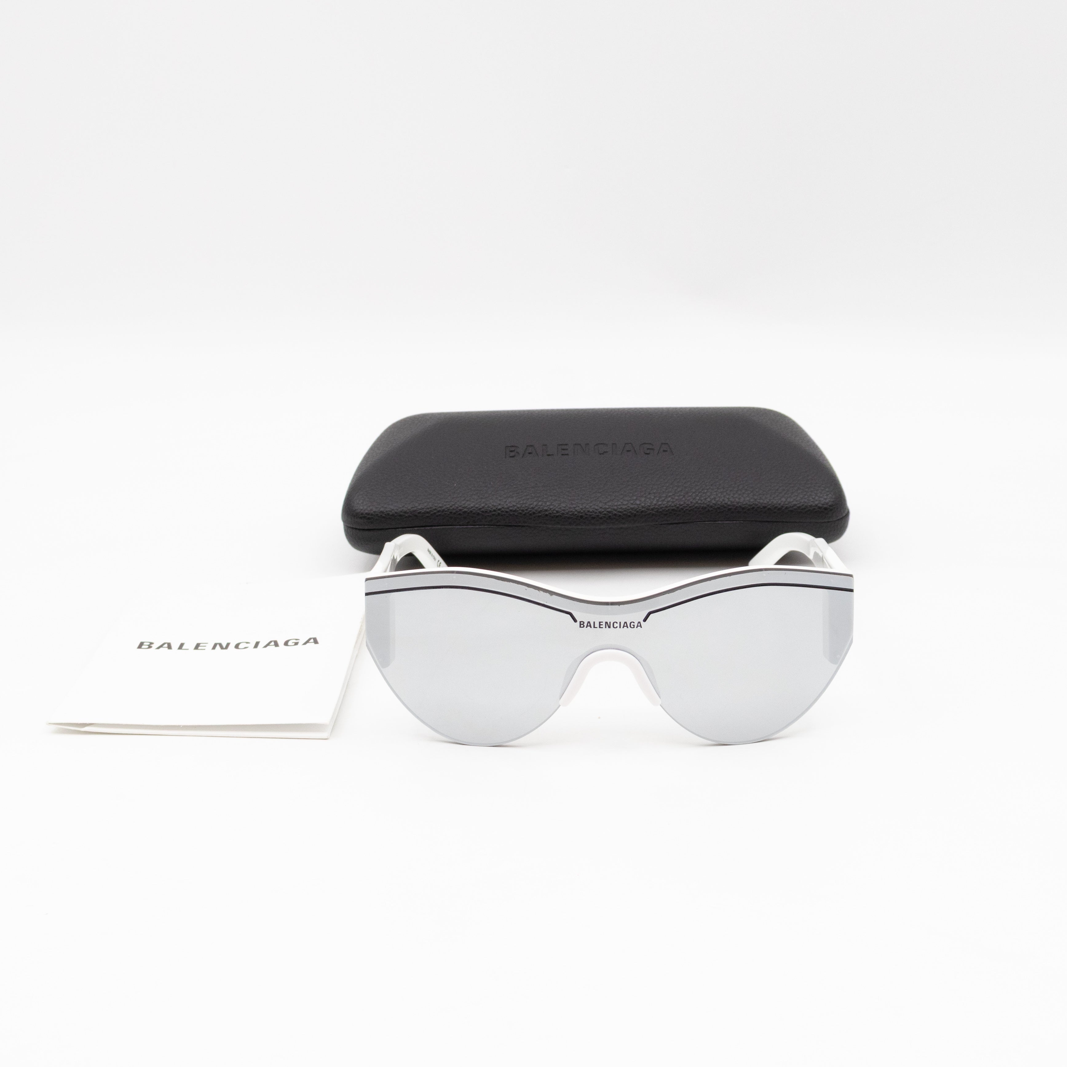Ski Cat-eye Sunglasses White & Grey