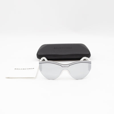 Ski Cat-eye Sunglasses White & Grey