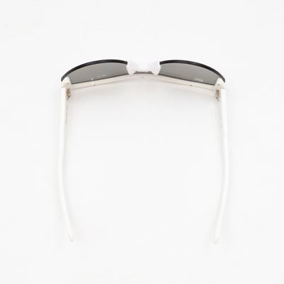 Ski Cat-eye Sunglasses White & Grey