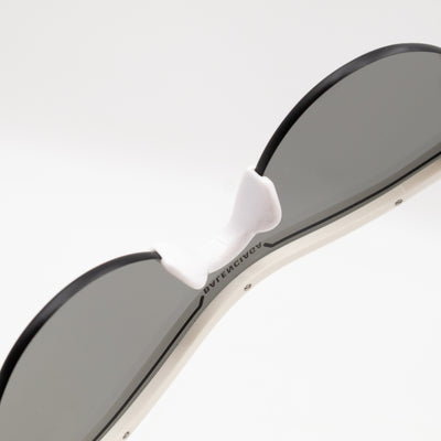 Ski Cat-eye Sunglasses White & Grey