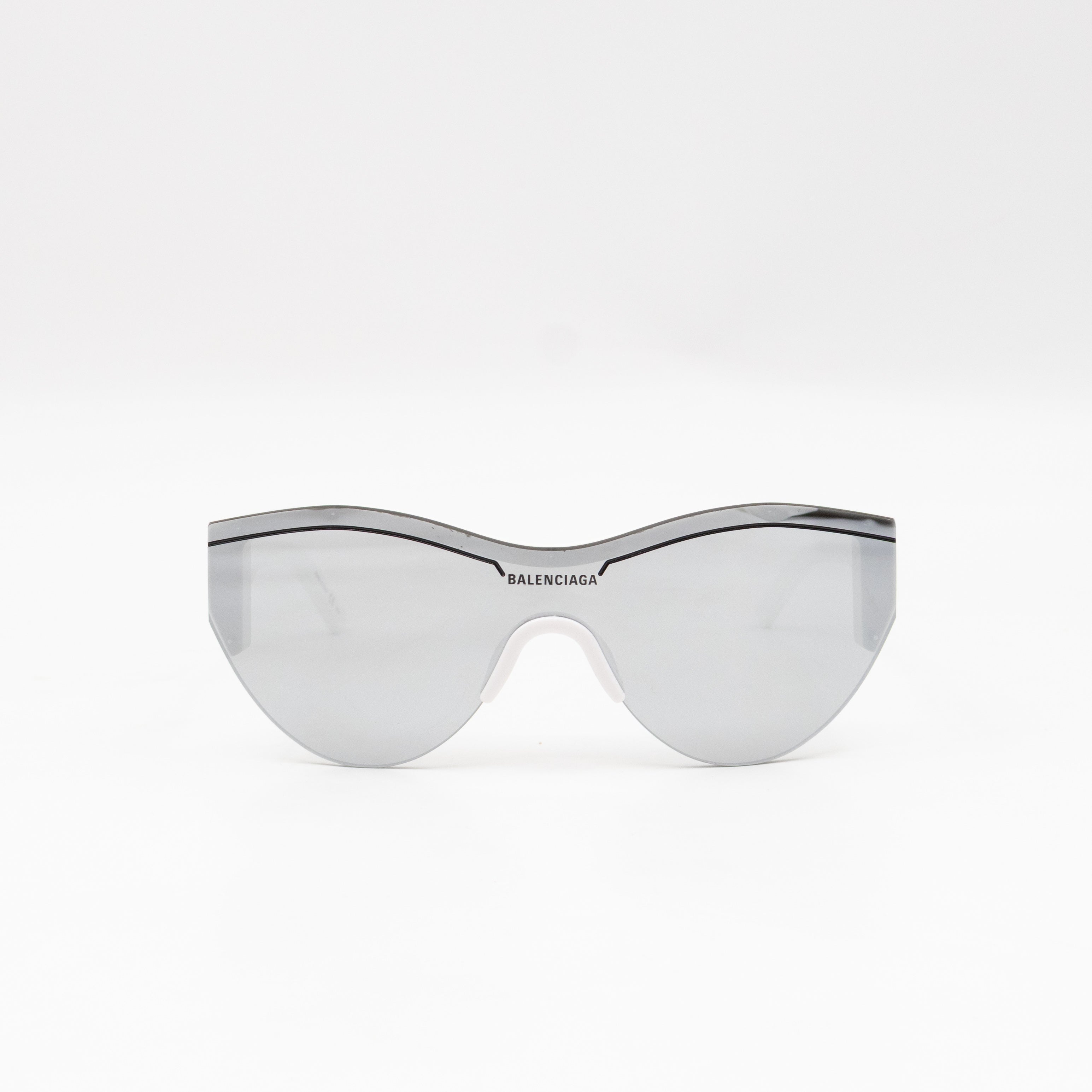 Ski Cat-eye Sunglasses White & Grey