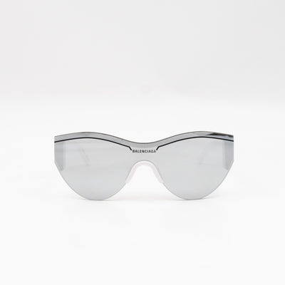 Ski Cat-eye Sunglasses White & Grey