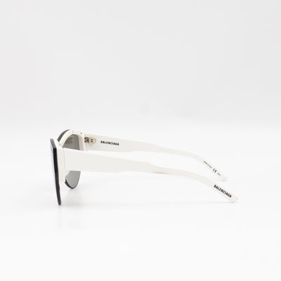 Ski Cat-eye Sunglasses White & Grey