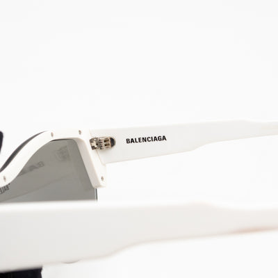 Ski Cat-eye Sunglasses White & Grey