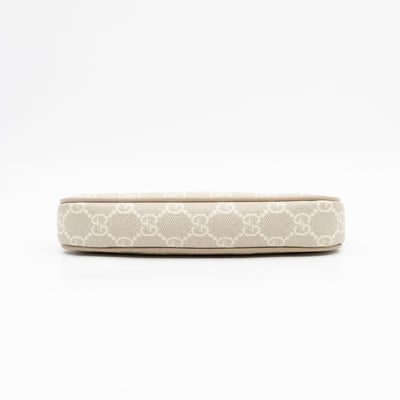 Ophidia Mini Bag GG Supreme Canvas Beige and White