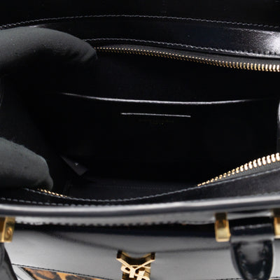 Uptown Small Leopard Ponyhair & Black Leather