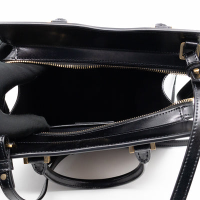 Uptown Small Leopard Ponyhair & Black Leather