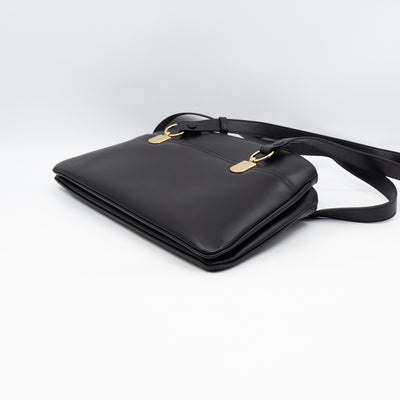 Arli Tote Large Shoulder Bag Black Smooth Leather