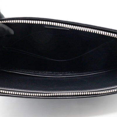 Laptop Holder Black Saffiano Leather