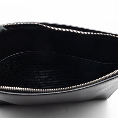 Laptop Holder Black Saffiano Leather