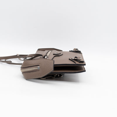 Neo Classic City Crossbody Clutch Brown Leather