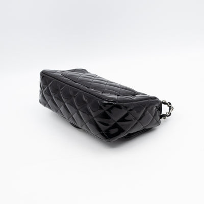 Classic Single Flap Mini Rectangular Black Patent Leather