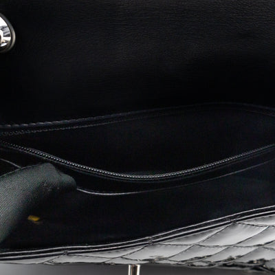 Classic Single Flap Mini Rectangular Black Patent Leather