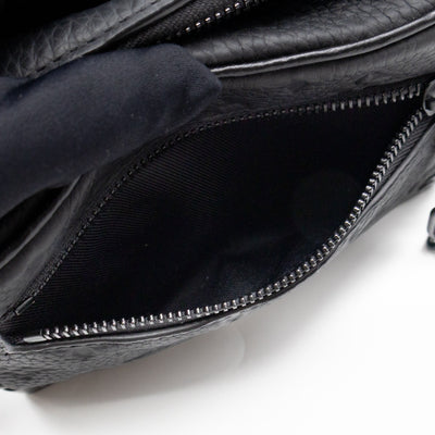 Mini Soft Trunk Bag Black Monogram Embossed Taurillon Leather