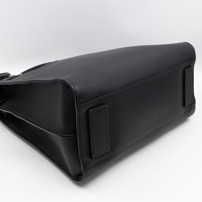 Sac de Jour North South Tote Black Grained Leather