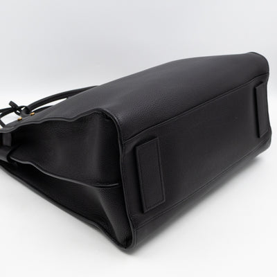 Sac de Jour North South Tote Black Grained Leather