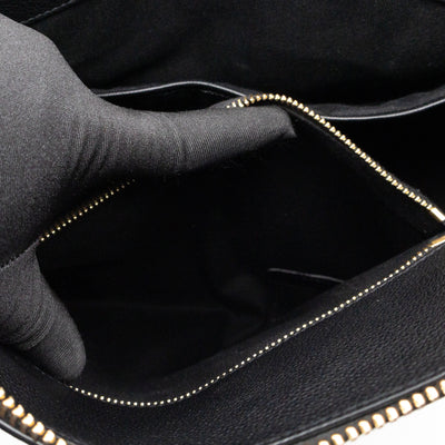 Sac de Jour North South Tote Black Grained Leather