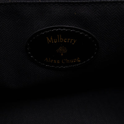 Mini Alexa Brown Suede Black Patent Leather