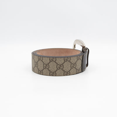 Wide Belt GG Supreme Brown Leather 95 cm