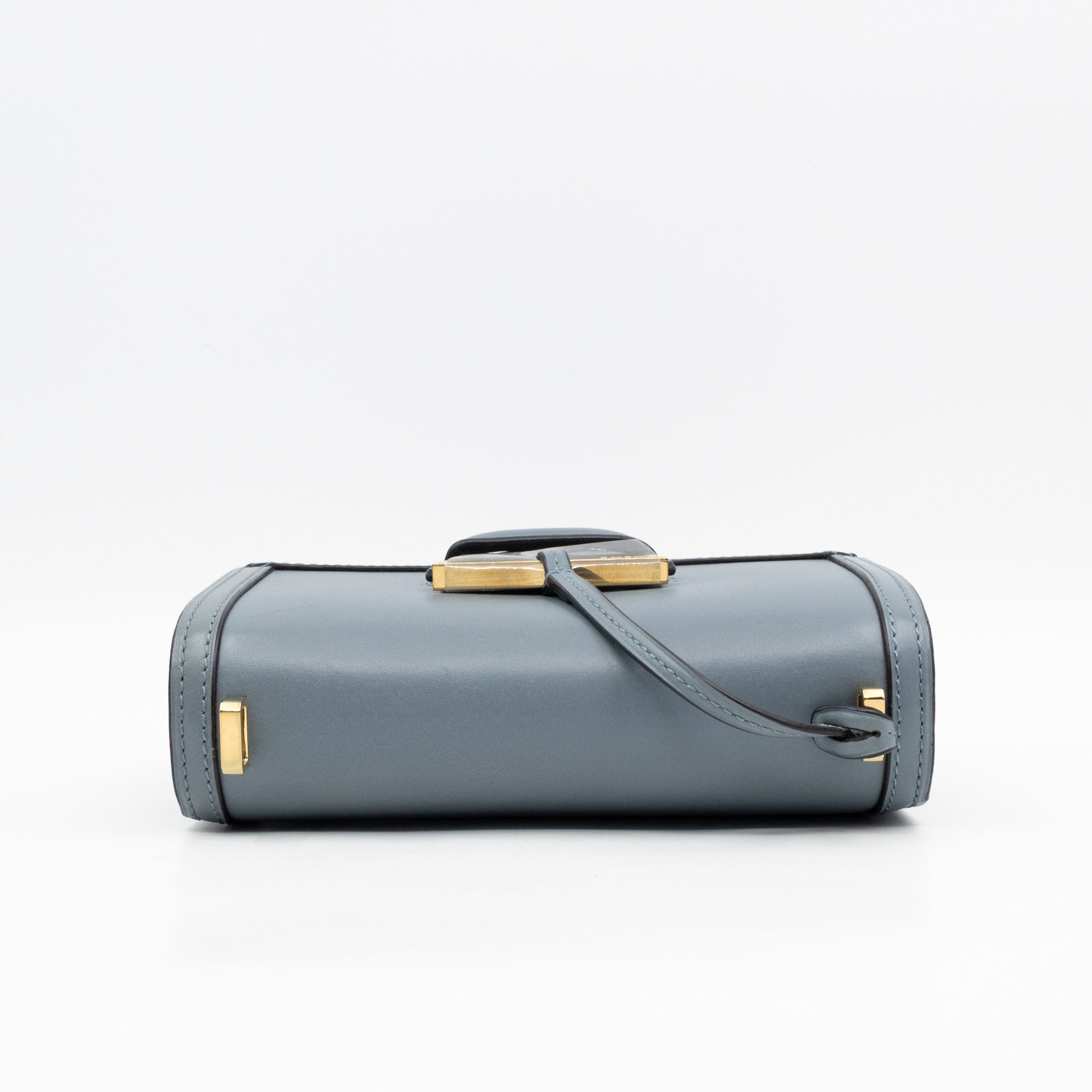 Small Barcelona Slate Blue Leather
