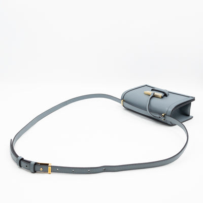 Small Barcelona Slate Blue Leather