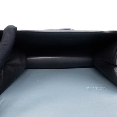 Small Barcelona Slate Blue Leather