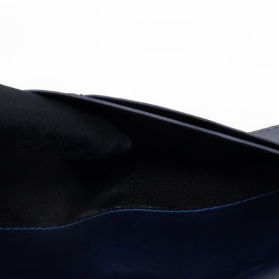Anagram Continental Wallet Blue Leather