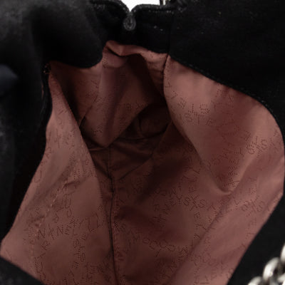 Falabella Fold Over Mini Tote Black