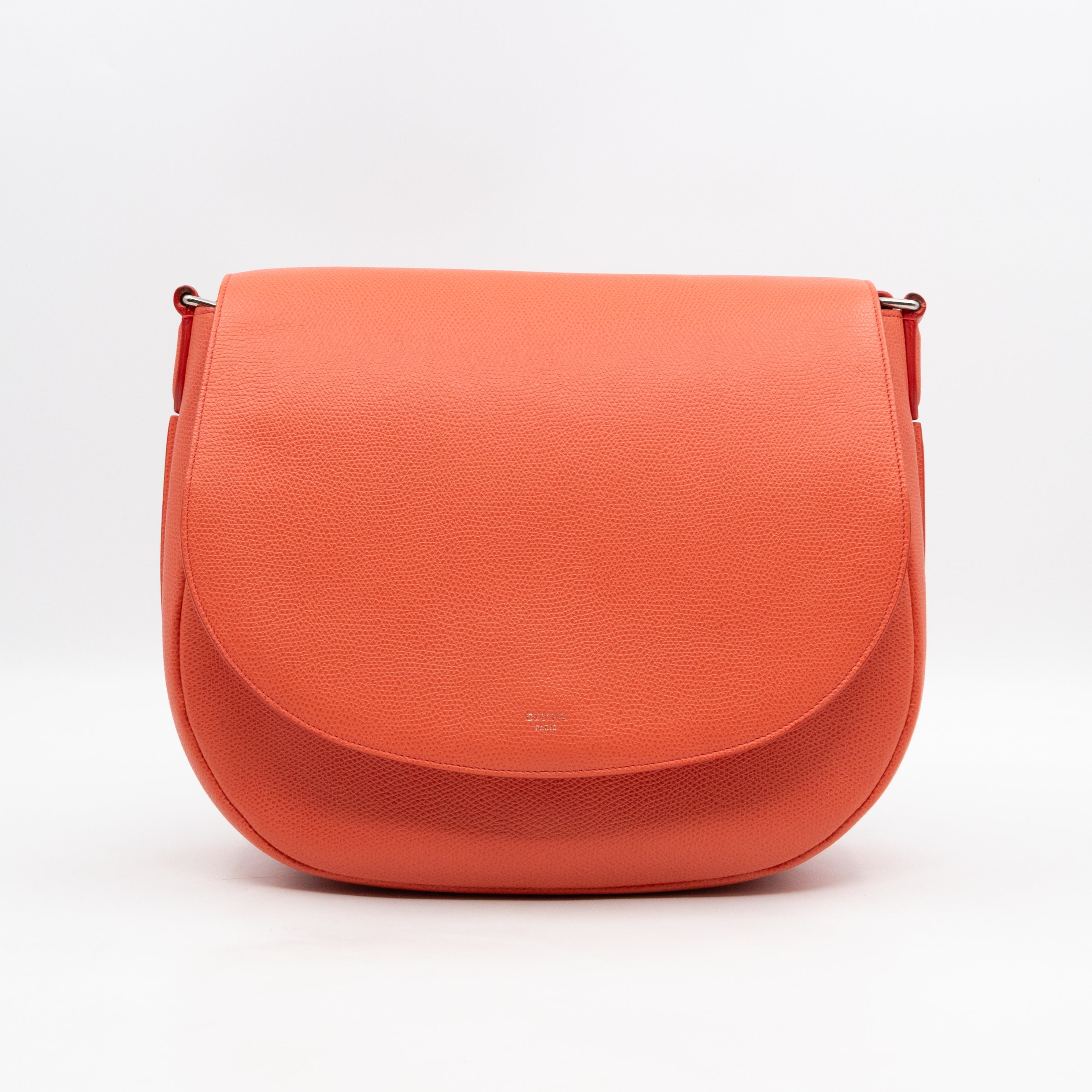 Trotteur Messenger Bag Orange Leather