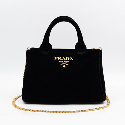 Canapa Mini Tote Bag Black Velvet