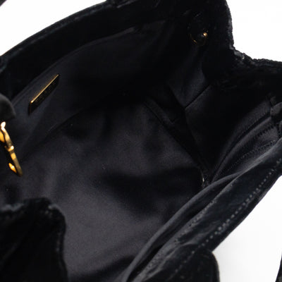 Canapa Mini Tote Bag Black Velvet