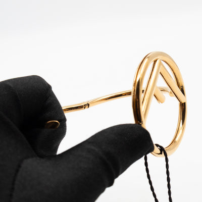 F Is Fendi Cuff Bracelet Gold