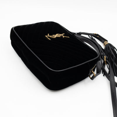 Lou Tassel Camera Bag Black Velvet