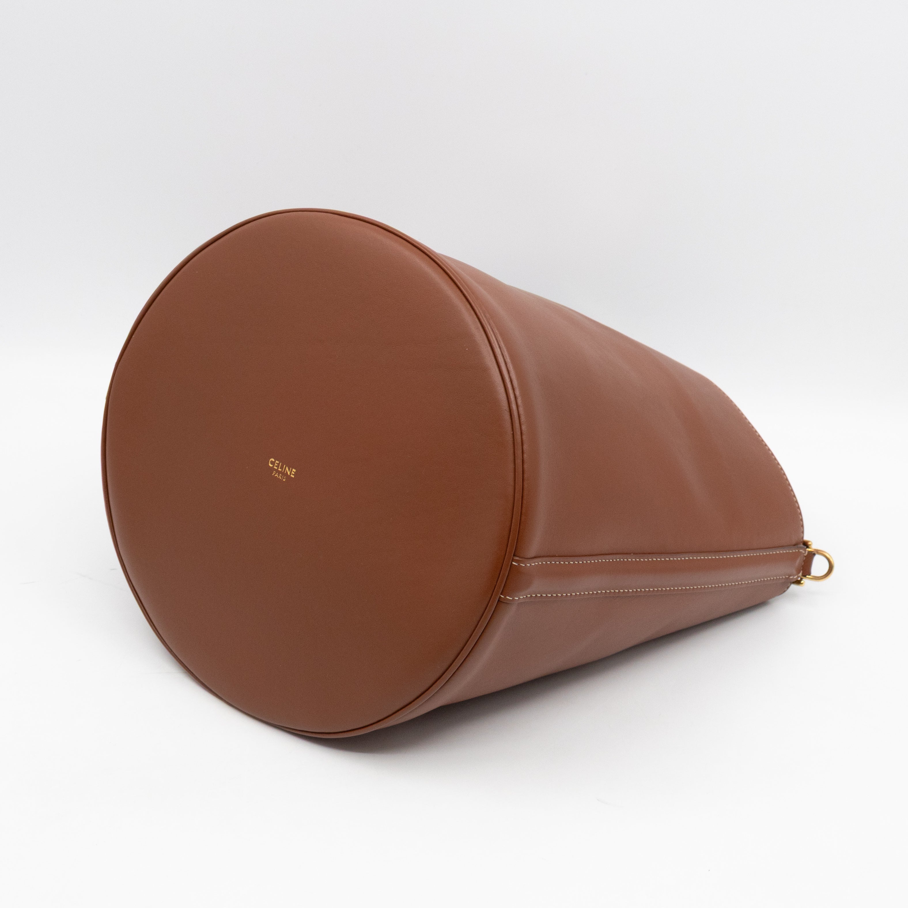 Celine 16 Bucket Bag Brown Smooth Leather