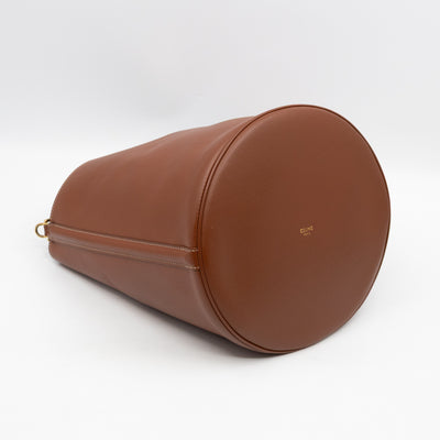 Celine 16 Bucket Bag Brown Smooth Leather