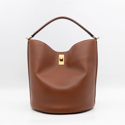 Celine 16 Bucket Bag Brown Smooth Leather