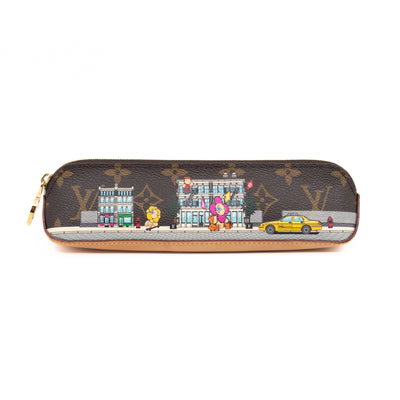Elizabeth Pencil Case Christmas Animation NYC Monogram Yellow