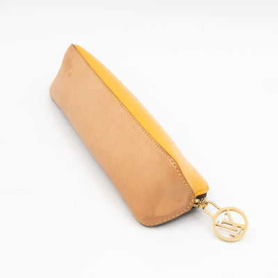 Elizabeth Pencil Case Christmas Animation NYC Monogram Yellow