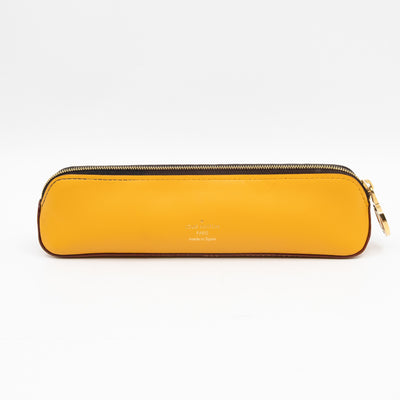 Elizabeth Pencil Case Christmas Animation NYC Monogram Yellow