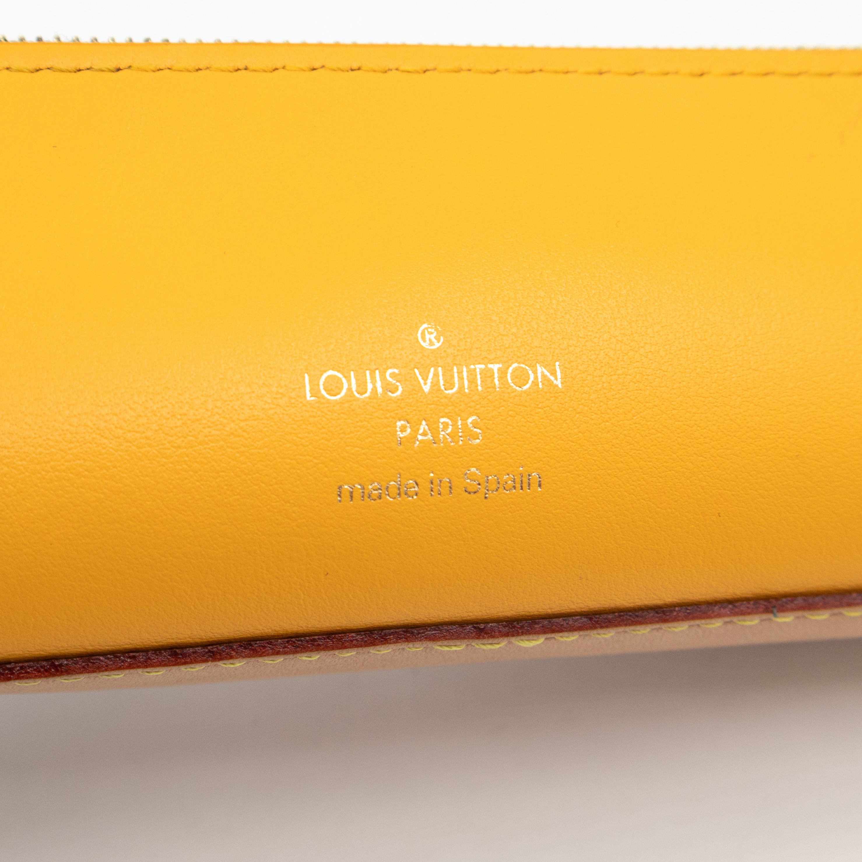 Elizabeth Pencil Case Christmas Animation NYC Monogram Yellow