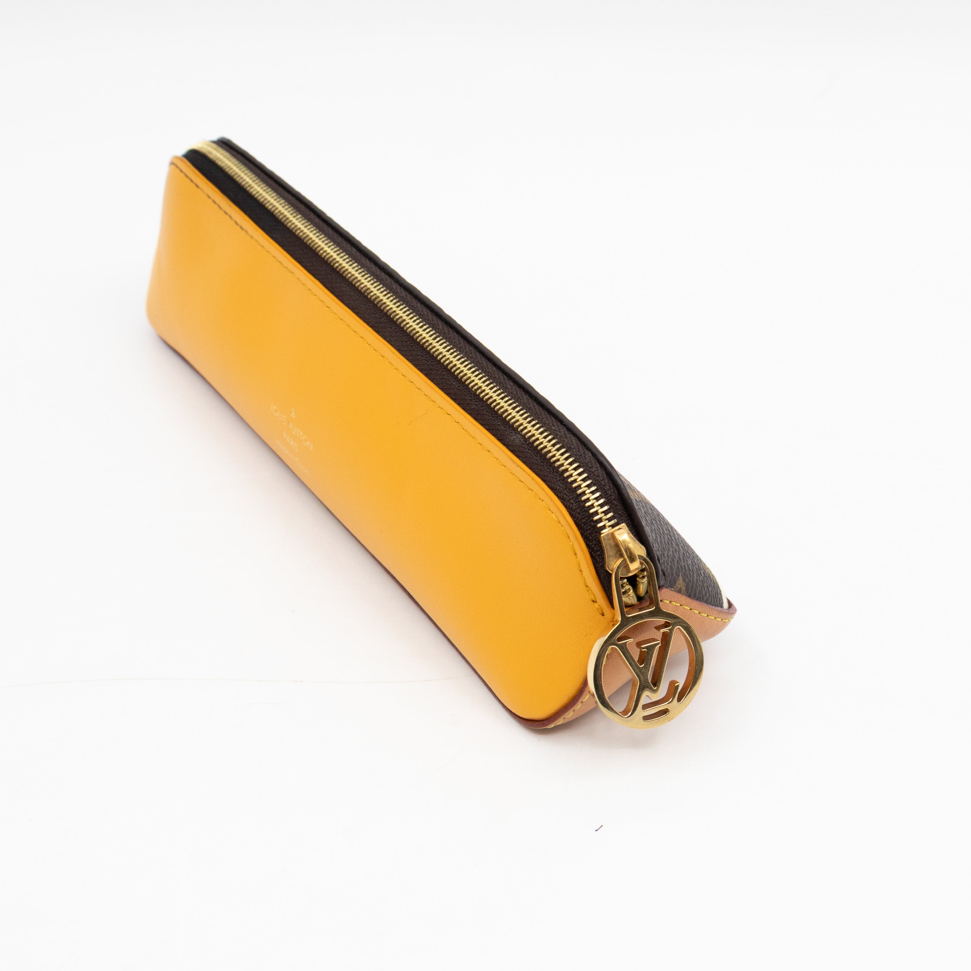 Elizabeth Pencil Case Christmas Animation NYC Monogram Yellow