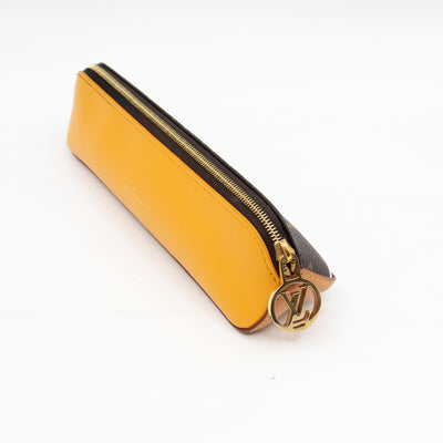 Elizabeth Pencil Case Christmas Animation NYC Monogram Yellow
