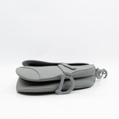 Saddle Bag Dior Grey Stone Ultra Matte Leather