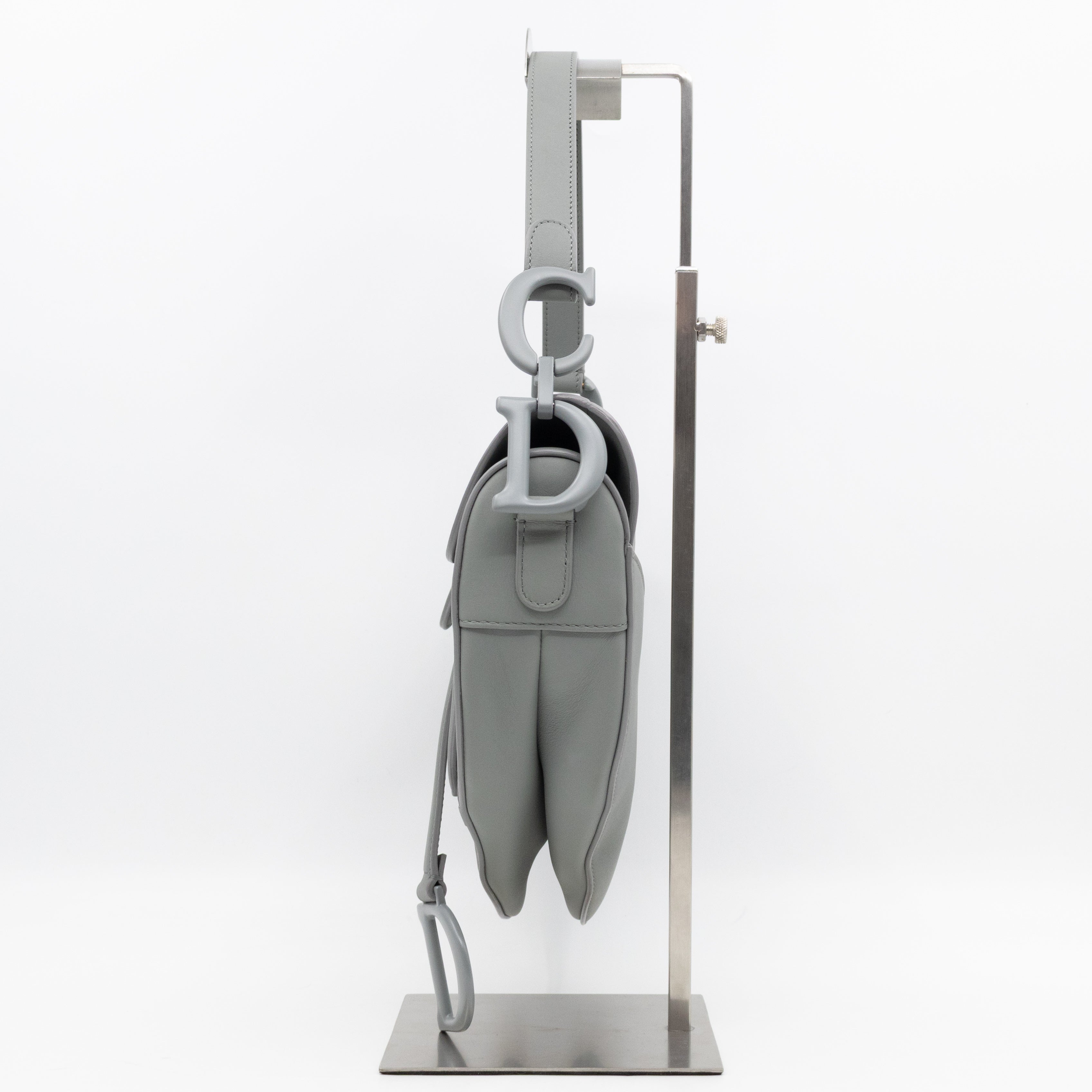 Saddle Bag Dior Grey Stone Ultra Matte Leather